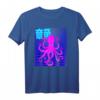Vaporwave Anime Japanischer ästhetischer Oktopus T-Shirt – Retro 90er Design für Meeresmonster- und Kunstfans