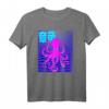 Vaporwave Anime Japanischer ästhetischer Oktopus T-Shirt – Retro 90er Design für Meeresmonster- und Kunstfans