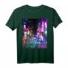 Cyberpunk City Sci-Fi Night Tokio Japan Urban Noir Dystopia T-Shirt – Perfektes Geschenk für Sci-Fi und Dystopia Fans