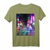 Cyberpunk City Sci-Fi Night Tokio Japan Urban Noir Dystopia T-Shirt – Perfektes Geschenk für Sci-Fi und Dystopia Fans