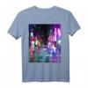Cyberpunk City Sci-Fi Night Tokio Japan Urban Noir Dystopia T-Shirt – Perfektes Geschenk für Sci-Fi und Dystopia Fans