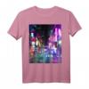 Cyberpunk City Sci-Fi Night Tokio Japan Urban Noir Dystopia T-Shirt – Perfektes Geschenk für Sci-Fi und Dystopia Fans