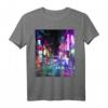 Cyberpunk City Sci-Fi Night Tokio Japan Urban Noir Dystopia T-Shirt – Perfektes Geschenk für Sci-Fi und Dystopia Fans