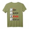 Eat Sleep Anime Repeat Manga Japan Kanji Anime T-Shirt – Lustiges Geschenk für Anime- und Manga-Fans, Otaku, Kinder & Erwachsene