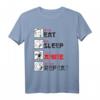 Eat Sleep Anime Repeat Manga Japan Kanji Anime T-Shirt – Lustiges Geschenk für Anime- und Manga-Fans, Otaku, Kinder & Erwachsene