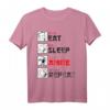 Eat Sleep Anime Repeat Manga Japan Kanji Anime T-Shirt – Lustiges Geschenk für Anime- und Manga-Fans, Otaku, Kinder & Erwachsene