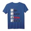 Eat Sleep Anime Repeat Manga Japan Kanji Anime T-Shirt – Lustiges Geschenk für Anime- und Manga-Fans, Otaku, Kinder & Erwachsene