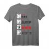 Eat Sleep Anime Repeat Manga Japan Kanji Anime T-Shirt – Lustiges Geschenk für Anime- und Manga-Fans, Otaku, Kinder & Erwachsene