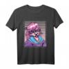 Anime Girl Glitch Vaporwave T-Shirt – Retro Japan Streetwear für Anime-, Manga- und Tokyo-Fans