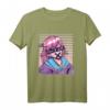 Anime Girl Glitch Vaporwave T-Shirt – Retro Japan Streetwear für Anime-, Manga- und Tokyo-Fans