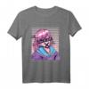 Anime Girl Glitch Vaporwave T-Shirt – Retro Japan Streetwear für Anime-, Manga- und Tokyo-Fans