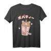 Strawberry Boba Bear Kawaii Japanische Anime-Ästhetik T-Shirt – Niedliches Pastell-Design für Teenager-Mädchen, Fans von Ramen, Boba und Anime