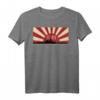 Japanisches Schlachtschiff Yamato Rising Sun Flag T-Shirt – Historisches Marine-Design für WW2 Fans und Modellschiff-Enthusiasten