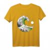 Aromantic Pride LGBTQ+ T-Shirt mit japanischer Great Wave und Aro Flagge – Supporter-Shirt für Pride, Geburtstag & LGBTQIA+ Events