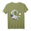 Aromantic Pride LGBTQ+ T-Shirt mit japanischer Great Wave und Aro Flagge – Supporter-Shirt für Pride, Geburtstag & LGBTQIA+ Events