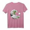 Aromantic Pride LGBTQ+ T-Shirt mit japanischer Great Wave und Aro Flagge – Supporter-Shirt für Pride, Geburtstag & LGBTQIA+ Events