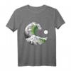 Aromantic Pride LGBTQ+ T-Shirt mit japanischer Great Wave und Aro Flagge – Supporter-Shirt für Pride, Geburtstag & LGBTQIA+ Events