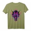 Samurai Dämon Oni Akuma Maske T-Shirt mit Bushido Spirit - Japanisches Design, klassisch geschnitten