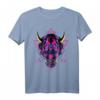 Samurai Dämon Oni Akuma Maske T-Shirt mit Bushido Spirit - Japanisches Design, klassisch geschnitten
