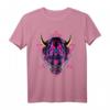 Samurai Dämon Oni Akuma Maske T-Shirt mit Bushido Spirit - Japanisches Design, klassisch geschnitten