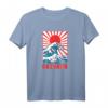 Große Kanagawa Welle Geschenk - Okinawa Japan T-Shirt für Japan Fans und Liebhaber japanischer Kunst