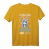 Japan Anime Mädchen T-Shirt mit Katzenliebe - Otaku Kultur, Manga & Japanische Anime Kleidung für Mädchen und Jungen