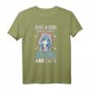 Japan Anime Mädchen T-Shirt mit Katzenliebe - Otaku Kultur, Manga & Japanische Anime Kleidung für Mädchen und Jungen