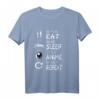 Vintage Japanisches Anime Love Shirt für Jungen, Mädchen & Kinder - Lustiges Retro Eat Sleep Anime Repeat T-Shirt für Anime- und Vogelliebhaber