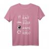 Vintage Japanisches Anime Love Shirt für Jungen, Mädchen & Kinder - Lustiges Retro Eat Sleep Anime Repeat T-Shirt für Anime- und Vogelliebhaber