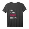 Fujoshi Eat Sleep Yaoi Repeat Boys Love Fangirl Anime Japan T-Shirt – Perfektes Geschenk für Anime, Manga & Boys Love Fans zum Geburtstag