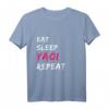 Fujoshi Eat Sleep Yaoi Repeat Boys Love Fangirl Anime Japan T-Shirt – Perfektes Geschenk für Anime, Manga & Boys Love Fans zum Geburtstag