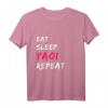 Fujoshi Eat Sleep Yaoi Repeat Boys Love Fangirl Anime Japan T-Shirt – Perfektes Geschenk für Anime, Manga & Boys Love Fans zum Geburtstag