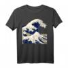 The Great Wave Kanagawa Japanische Welle Kunst T-Shirt – Perfektes Geschenk für Kunst- und Japanliebhaber, Manga & Anime Fans