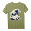 The Great Wave Kanagawa Japanische Welle Kunst T-Shirt – Perfektes Geschenk für Kunst- und Japanliebhaber, Manga & Anime Fans