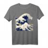 The Great Wave Kanagawa Japanische Welle Kunst T-Shirt – Perfektes Geschenk für Kunst- und Japanliebhaber, Manga & Anime Fans