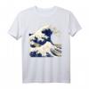 The Great Wave Kanagawa Japanische Welle Kunst T-Shirt – Perfektes Geschenk für Kunst- und Japanliebhaber, Manga & Anime Fans