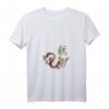 Damen Drache Japan Stil T-Shirt mit Kanji Schriftzeichen - V-Ausschnitt, Perfekt für Anime-, Manga- und Japan-Fans