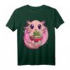 Axolotl Mädchen Hemd Kawaii mit Nudeln - Niedliches Anime T-Shirt für Teenager und Frauen, Perfekt als Geschenk für Otaku und Japanliebhaber