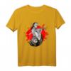 Japanisches Samurai Mut T-Shirt mit Kalligraphie und Vintage-Design – Perfekt für Kampfsport- und Kulturfans