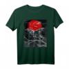 Roter Mond mit Rabe T-Shirt - Japanisch Schwarze Krähen Design für Krähen- und Rabenliebhaber
