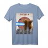 Catzilla Lustiges Katzen T-Shirt | Süßes Japanisches Katzenliebhaber Geschenk