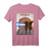 Catzilla Lustiges Katzen T-Shirt | Süßes Japanisches Katzenliebhaber Geschenk