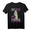 Nur ein Mädchen das Animes und Zeichnen liebt Anime T-Shirt – Perfektes Geschenk für Manga- und Anime-Fans zu Weihnachten & Geburtstag