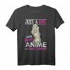 Nur ein Mädchen das Animes und Zeichnen liebt Anime T-Shirt – Perfektes Geschenk für Manga- und Anime-Fans zu Weihnachten & Geburtstag