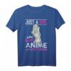 Nur ein Mädchen das Animes und Zeichnen liebt Anime T-Shirt – Perfektes Geschenk für Manga- und Anime-Fans zu Weihnachten & Geburtstag