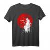 Japanisches Samurai Krieger Retro T-Shirt mit Sonne – Mut, Respekt & Kampfkünste Geschenk für Fans