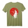 Japanisches Samurai Krieger Retro T-Shirt mit Sonne – Mut, Respekt & Kampfkünste Geschenk für Fans