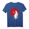 Japanisches Samurai Krieger Retro T-Shirt mit Sonne – Mut, Respekt & Kampfkünste Geschenk für Fans