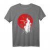 Japanisches Samurai Krieger Retro T-Shirt mit Sonne – Mut, Respekt & Kampfkünste Geschenk für Fans