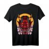 Demon Oni Mask With Sakura T-Shirt – Faszinierendes Design aus japanischer Mythologie für Fans von Yokai und Anime